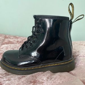 Dr Martens black patent leather